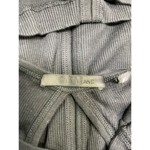 Helmut Lang Black Cotton Short Sleeve Top Size S - Picture 4 of 5